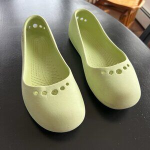 Crocs Light Green Ballet Flats